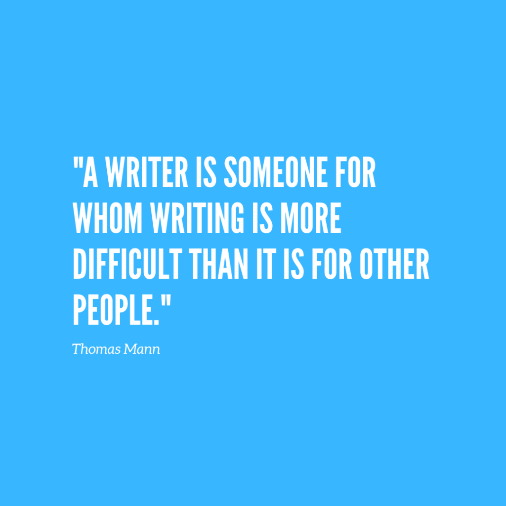 End of NaNoWriMo quote by Thomas Mann