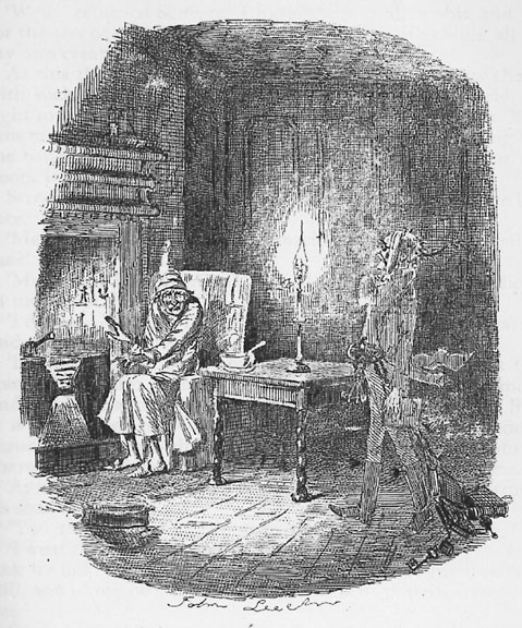 A Christmas Carol, Marley's Ghost, John Leech, 1843