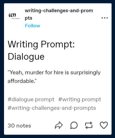 Random 2024 writing prompts