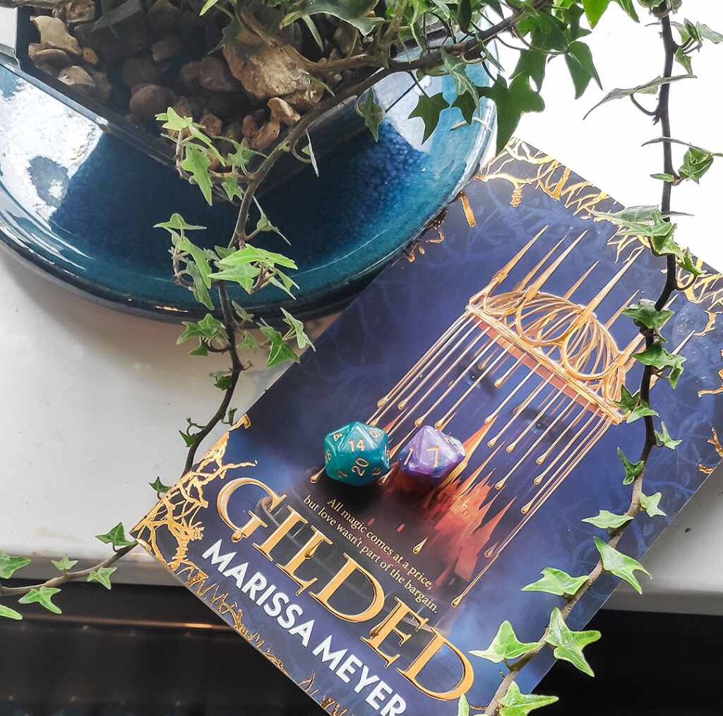 Using Marisa Meyers' Gilded to use books for writing prompts