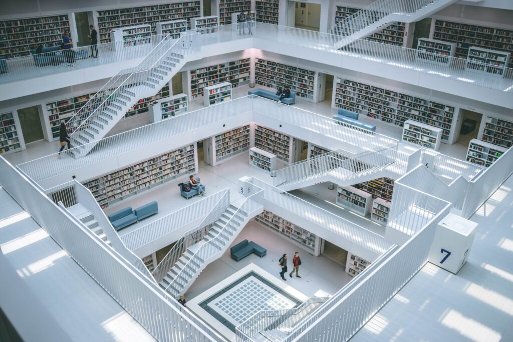 The power of libraries - modern library - Photo by Gabriel Sollmann on Unsplash