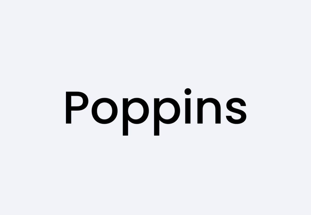 Poppins font